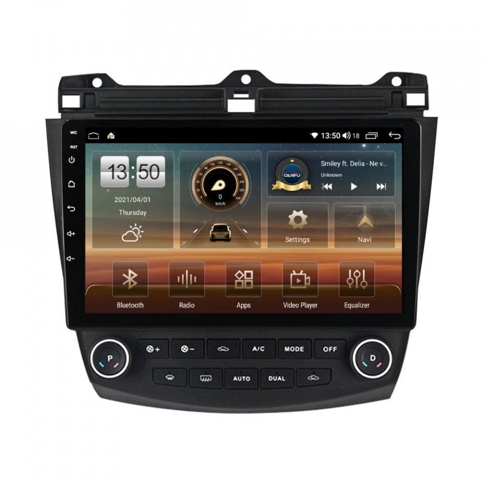 Navigatie dedicata cu Android Honda Accord VII 2003 - 2008, 6GB RAM, Radio GPS Dual Zone, Display HD QLED 10