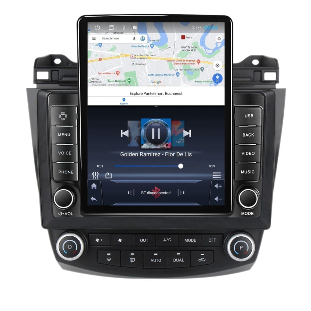 Navigatie dedicata cu Android Honda Accord VII 2003 - 2008 benzina, 2GB RAM, Radio GPS Dual Zone, Touchscreen IPS 9.7
