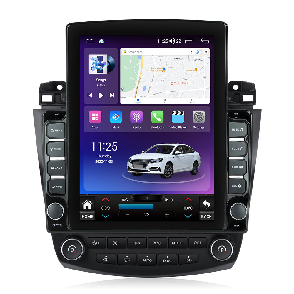 Navigatie dedicata cu Android Honda Accord VII 2003 - 2008 benzina, 8GB RAM, Radio GPS Dual Zone, Touchscreen IPS 9.7