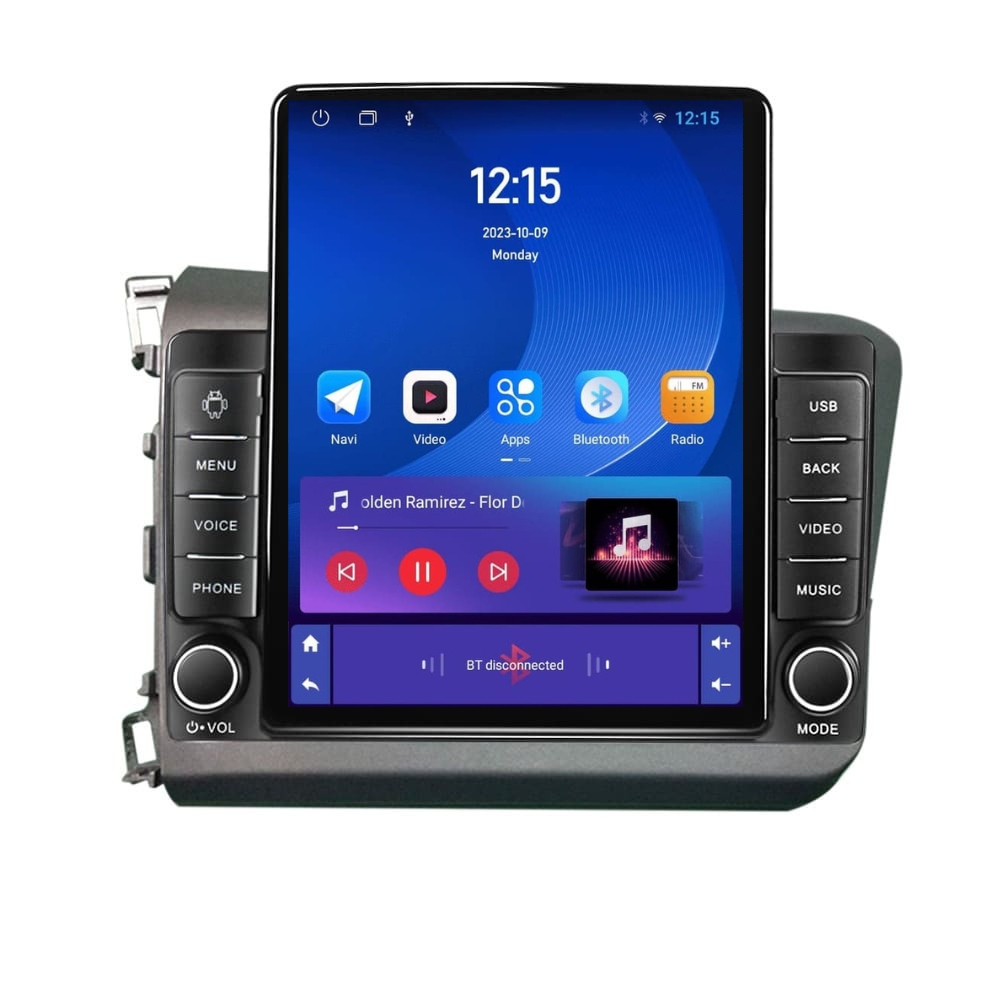 Navigatie dedicata cu Android Honda Civic IX Sedan 2011 - 2015, 2GB RAM, Radio GPS Dual Zone, Touchscreen IPS 9.7