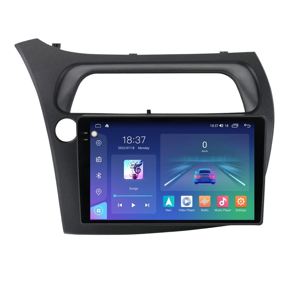 Navigatie dedicata cu Android Honda Civic VIII Hatchback 2006 - 2011, 4GB RAM, Radio GPS Dual Zone, Display 2K QLED 9.5