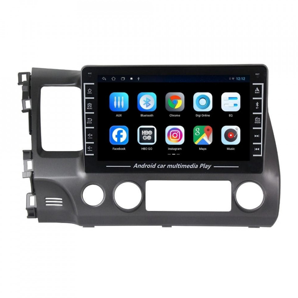 Navigatie dedicata cu Android Honda Civic VIII Sedan 2006 - 2011, 1GB RAM, Radio GPS Dual Zone, Display HD IPS 8