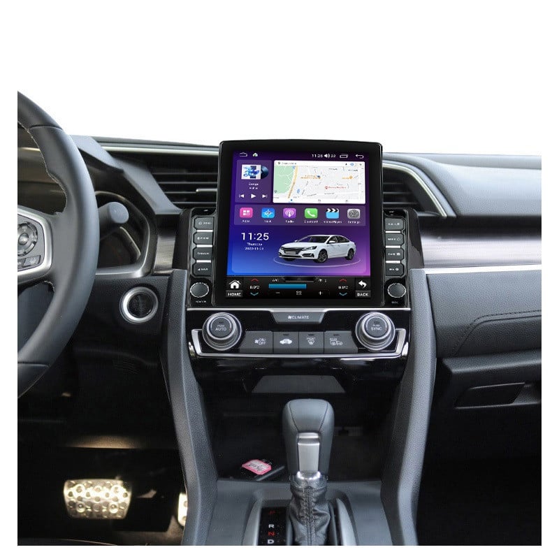 Navigatie dedicata cu Android Honda Civic X 2015 - 2021, 8GB RAM, Radio GPS Dual Zone, Touchscreen IPS 9.7