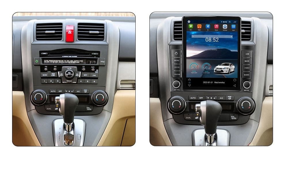 Navigatie dedicata cu Android Honda CR-V III 2006 - 2012, 2GB RAM, Radio GPS Dual Zone, Touchscreen IPS 9.7