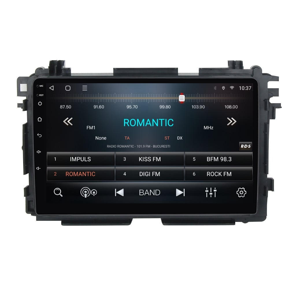 Navigatie dedicata cu Android Honda HR-V 2014 - 2021, 2GB RAM, Radio GPS Dual Zone, Display HD QLED 10