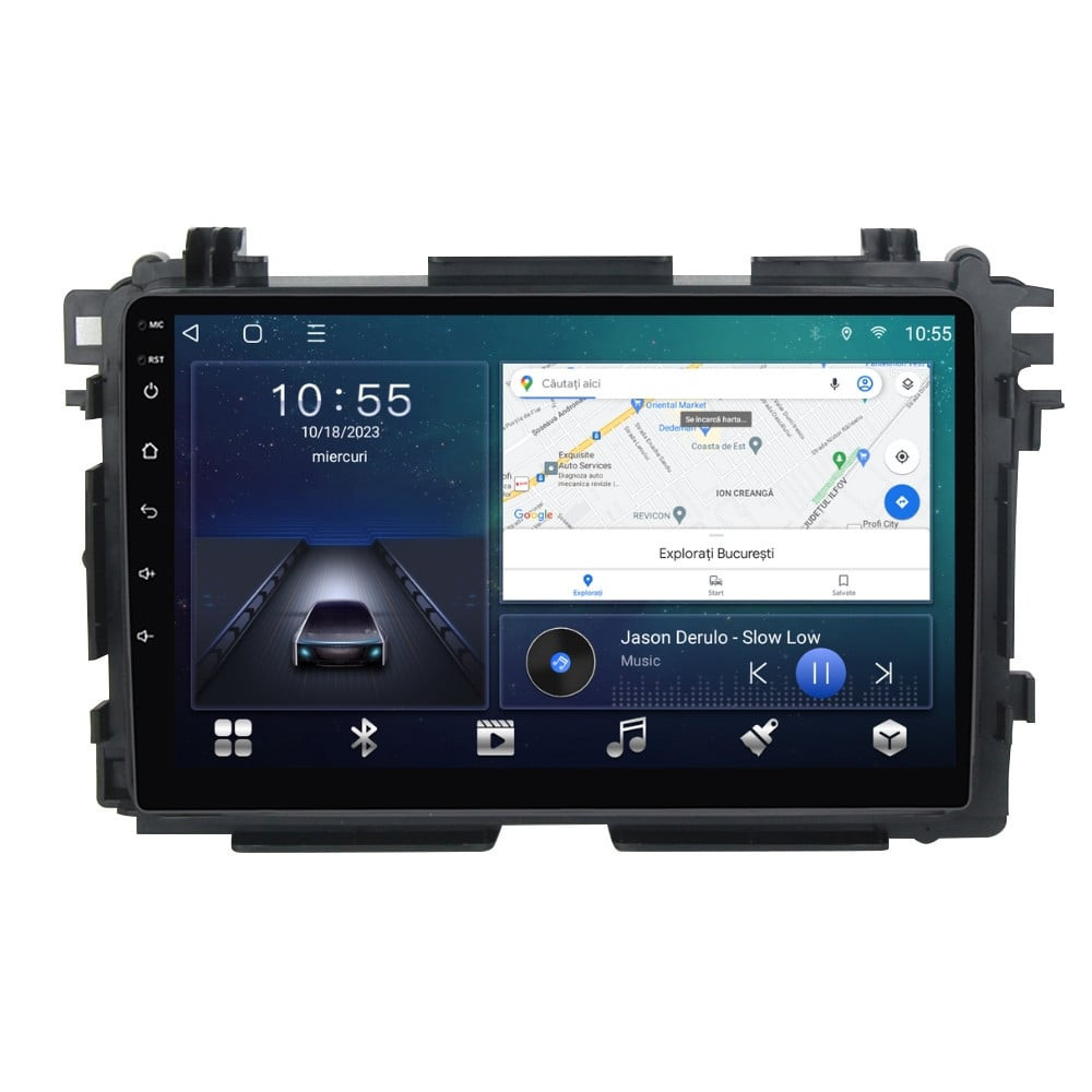 Navigatie dedicata cu Android Honda HR-V 2014 - 2021, 3GB RAM, Radio GPS Dual Zone, Display HD QLED 10