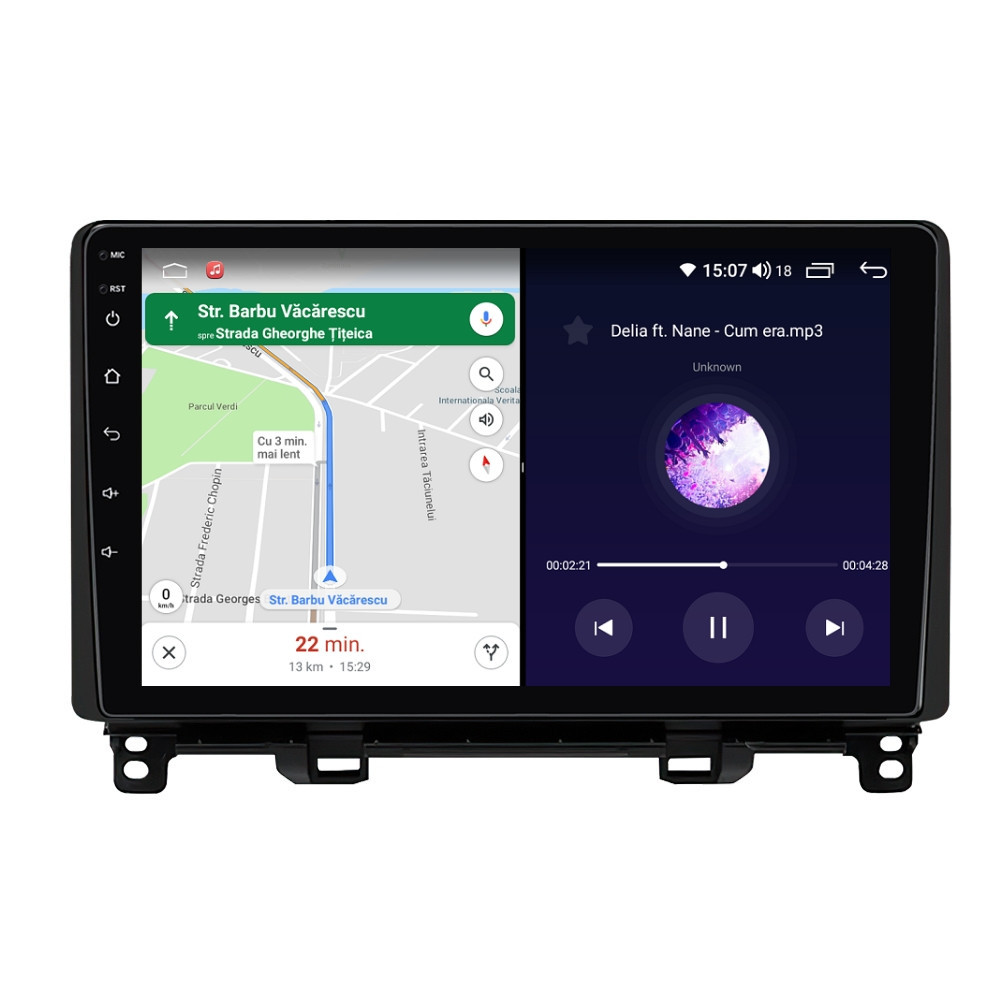 Navigatie dedicata cu Android Honda Jazz V dupa 2020, 8GB RAM, Radio GPS Dual Zone, Display HD QLED 10" Touchscreen, Internet Wi-Fi si slot SIM 4G, Bluetooth, MirrorLink, USB - Imagine 6