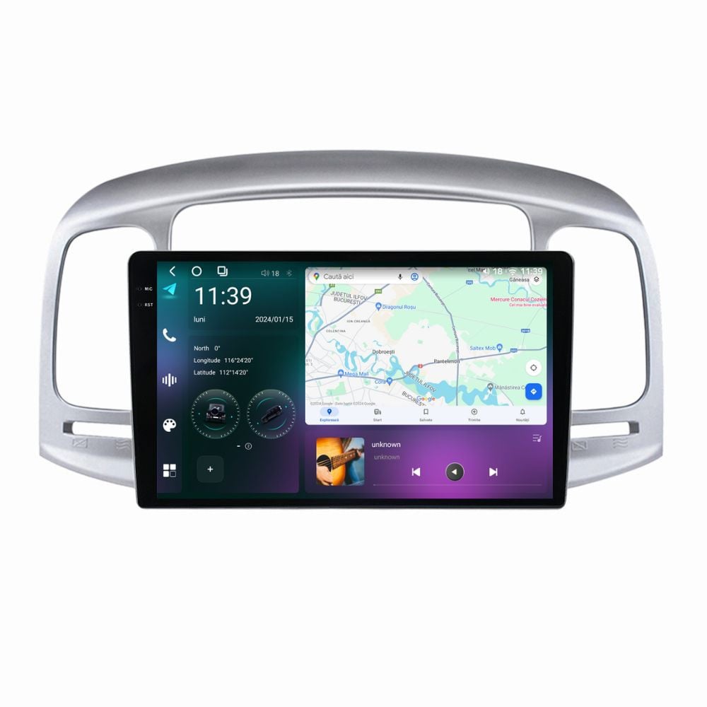 Navigatie dedicata cu Android Hyundai Accent III 2005 - 2010, 12GB RAM, Radio GPS Dual Zone, Display 2K QLED 9.5