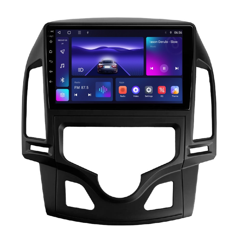 Navigatie dedicata cu Android Hyundai i30 2007 - 2012, clima automata, 2GB RAM, Radio GPS Dual Zone, Display HD QLED 9