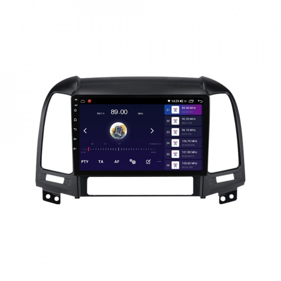 Navigatie dedicata cu Android Hyundai Santa Fe II 2006 - 2012, 4GB RAM, Radio GPS Dual Zone, Display HD QLED 9