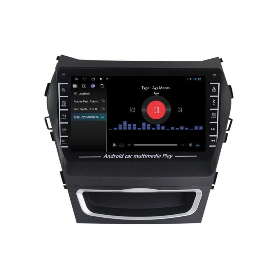 Navigatie dedicata cu Android Hyundai Santa Fe III / Grand Santa Fe 2012 - 2018, 1GB RAM, Radio GPS Dual Zone, Display HD IPS 8