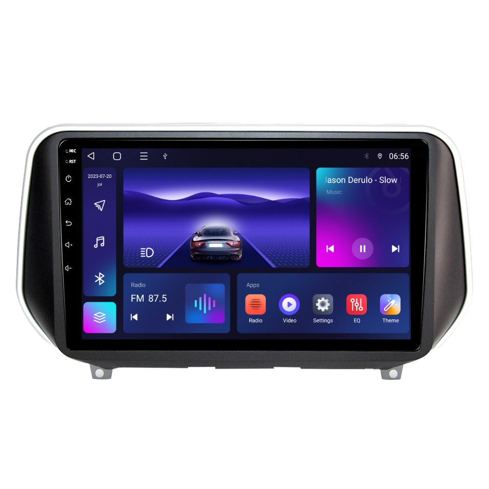 Navigatie dedicata cu Android Hyundai Santa Fe IV dupa 2018, 2GB RAM, Radio GPS Dual Zone, Display HD QLED 10