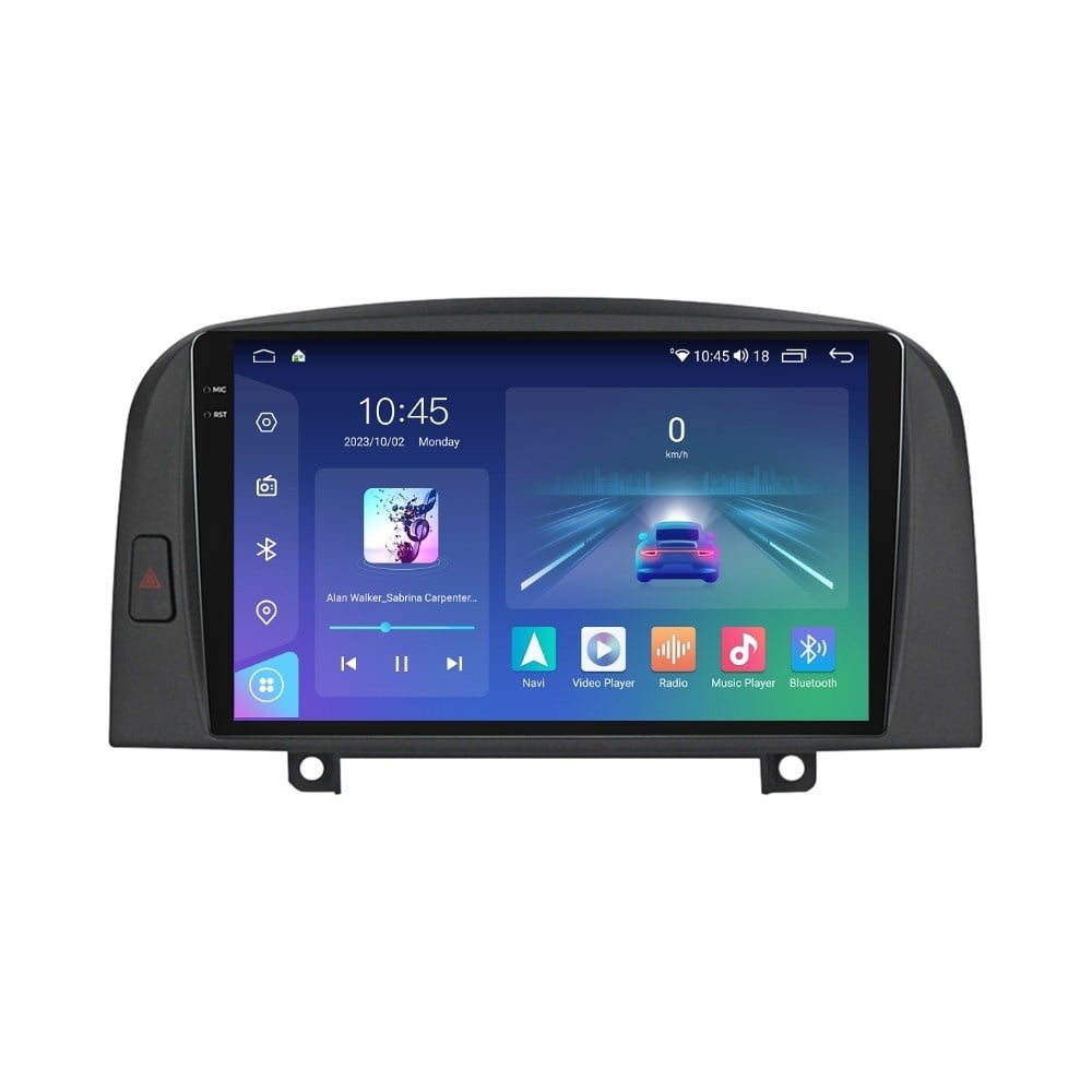 Navigatie dedicata cu Android Hyundai Sonata V 2004 - 2009, 4GB RAM, Radio GPS Dual Zone, Display 2K QLED 9.5