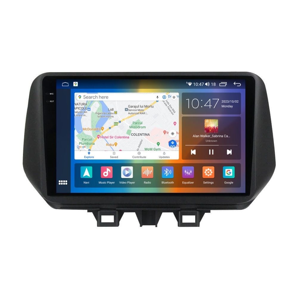 Navigatie dedicata cu Android Hyundai Tucson 2018 - 2020, 8GB RAM, Radio GPS Dual Zone, Display 2K QLED 10.36