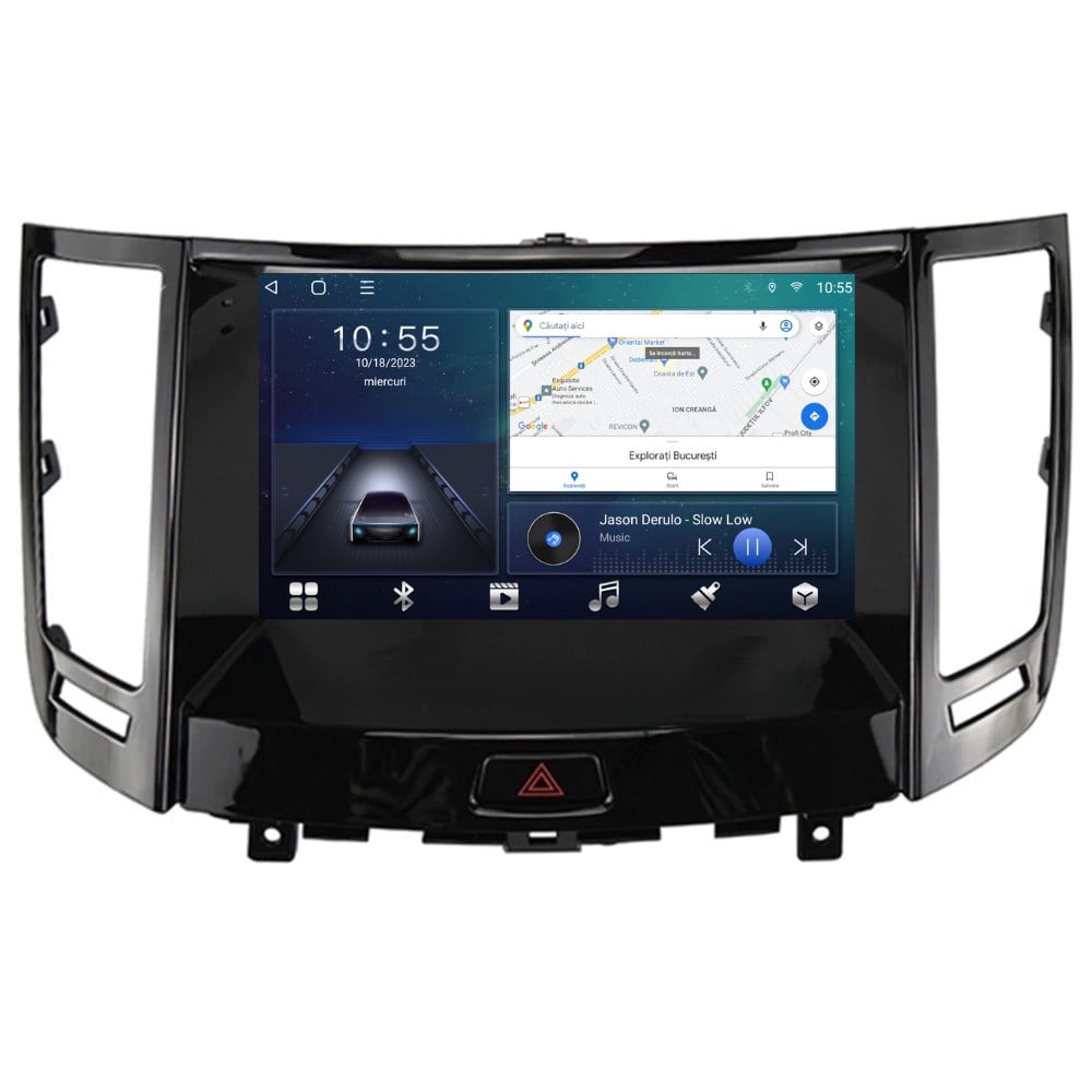 Navigatie dedicata cu Android Infiniti FX35 2008 - 2012, 2GB RAM, Radio GPS Dual Zone, Display HD QLED 9