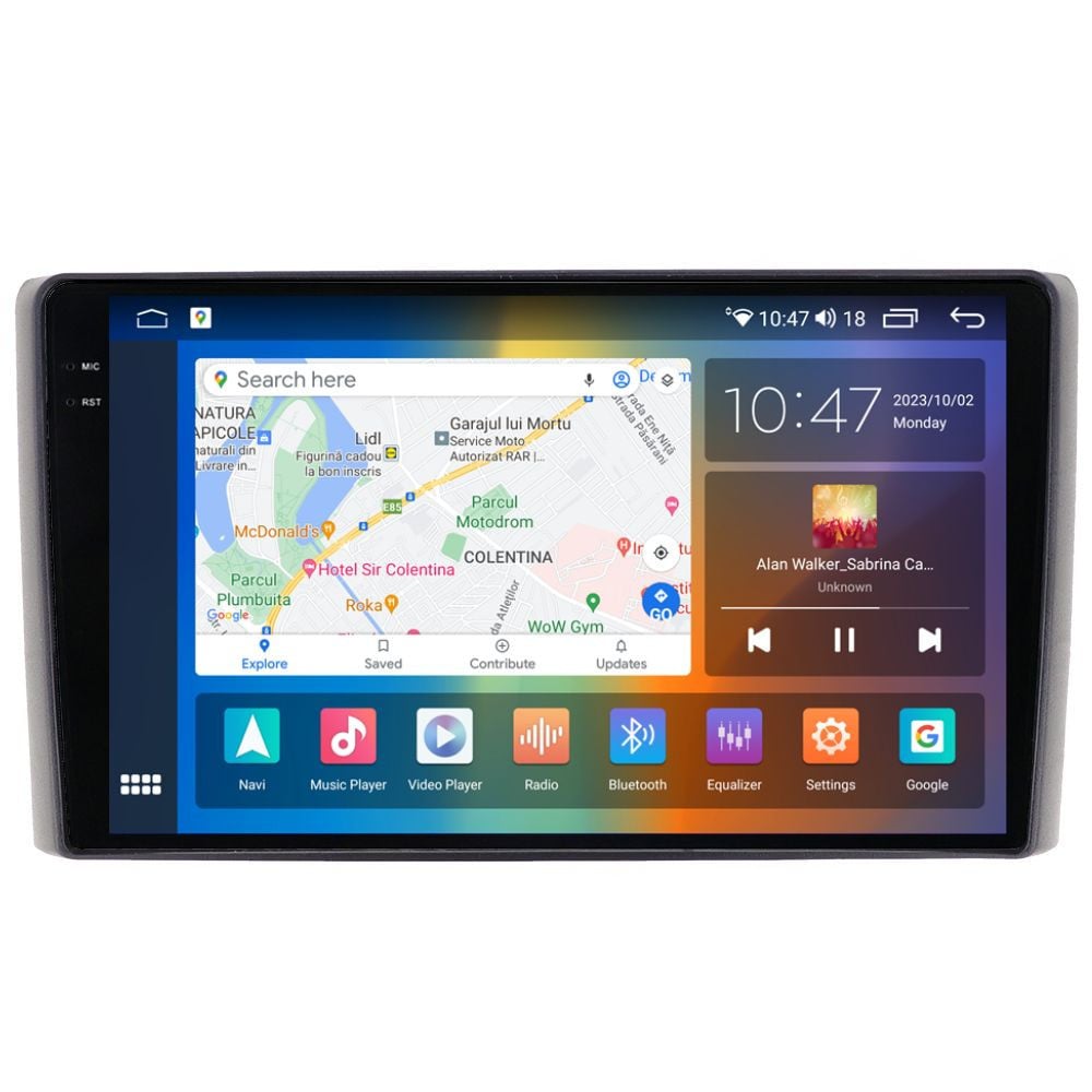 Navigatie dedicata cu Android Iveco Daily 2006 - 2014, 8GB RAM, Radio GPS Dual Zone, Display 2K QLED 9.5