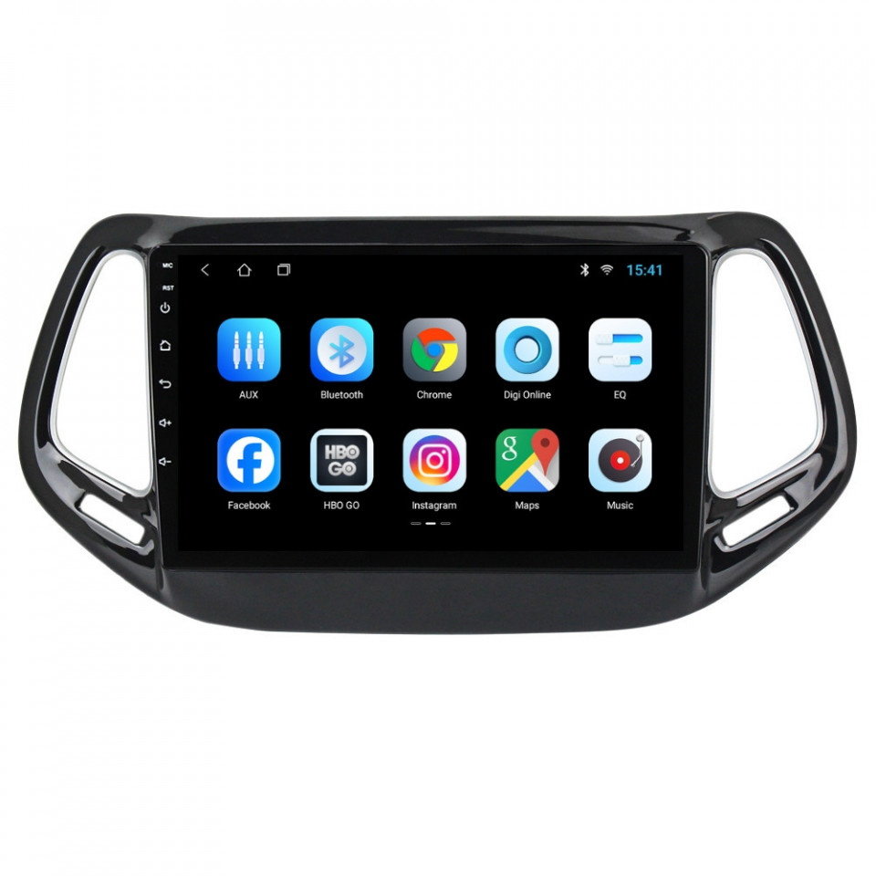 Navigatie dedicata cu Android Jeep Compass II 2016 - 2021, 2GB RAM, Radio GPS Dual Zone, Display HD IPS 10