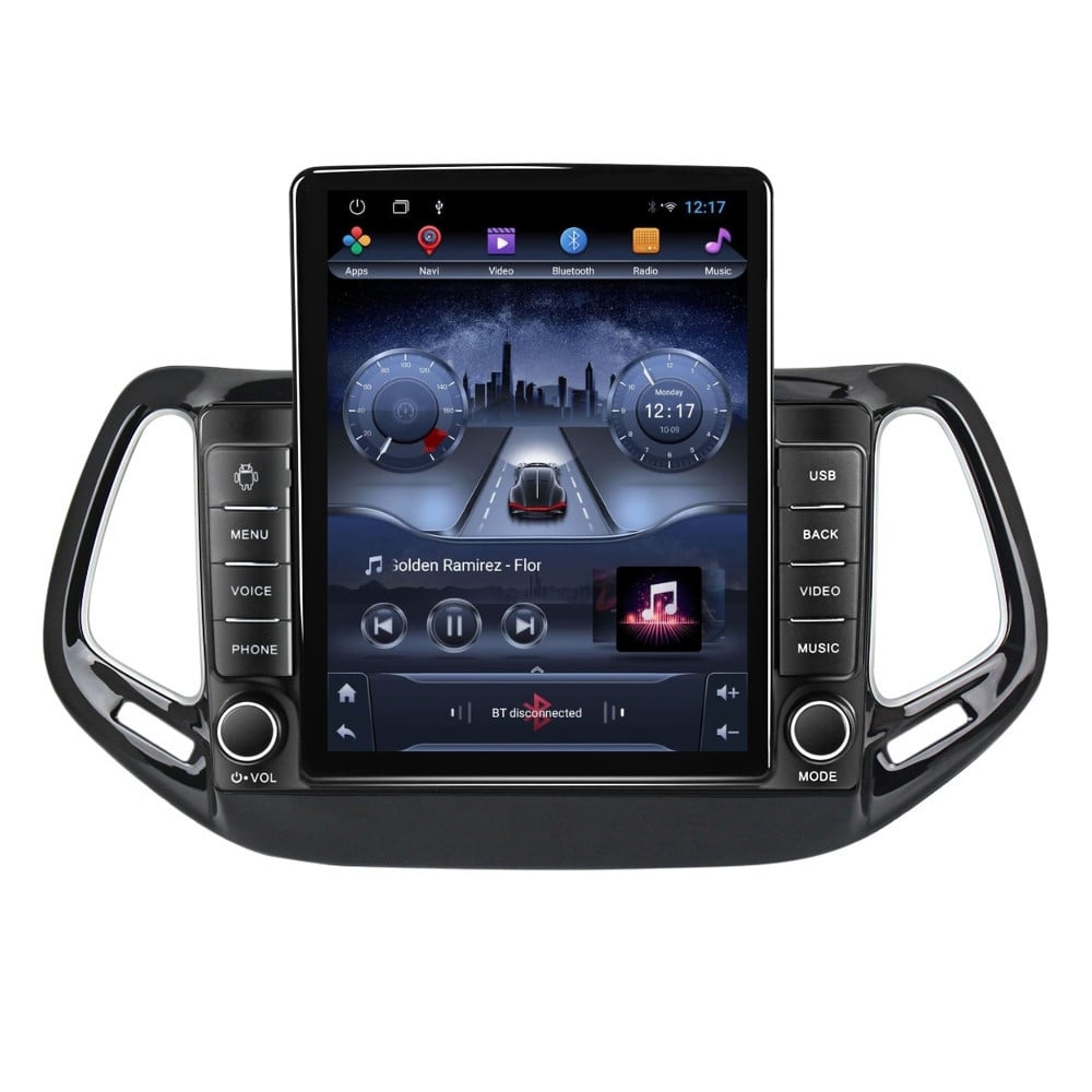 Navigatie dedicata cu Android Jeep Compass II 2016 - 2021, 2GB RAM, Radio GPS Dual Zone, Touchscreen IPS 9.7