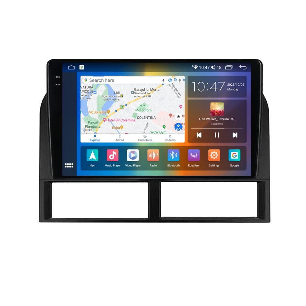 Navigatie dedicata cu Android Jeep Grand Cherokee II 1998 - 2005, 4GB RAM, Radio GPS Dual Zone, Display 2K QLED 9.5