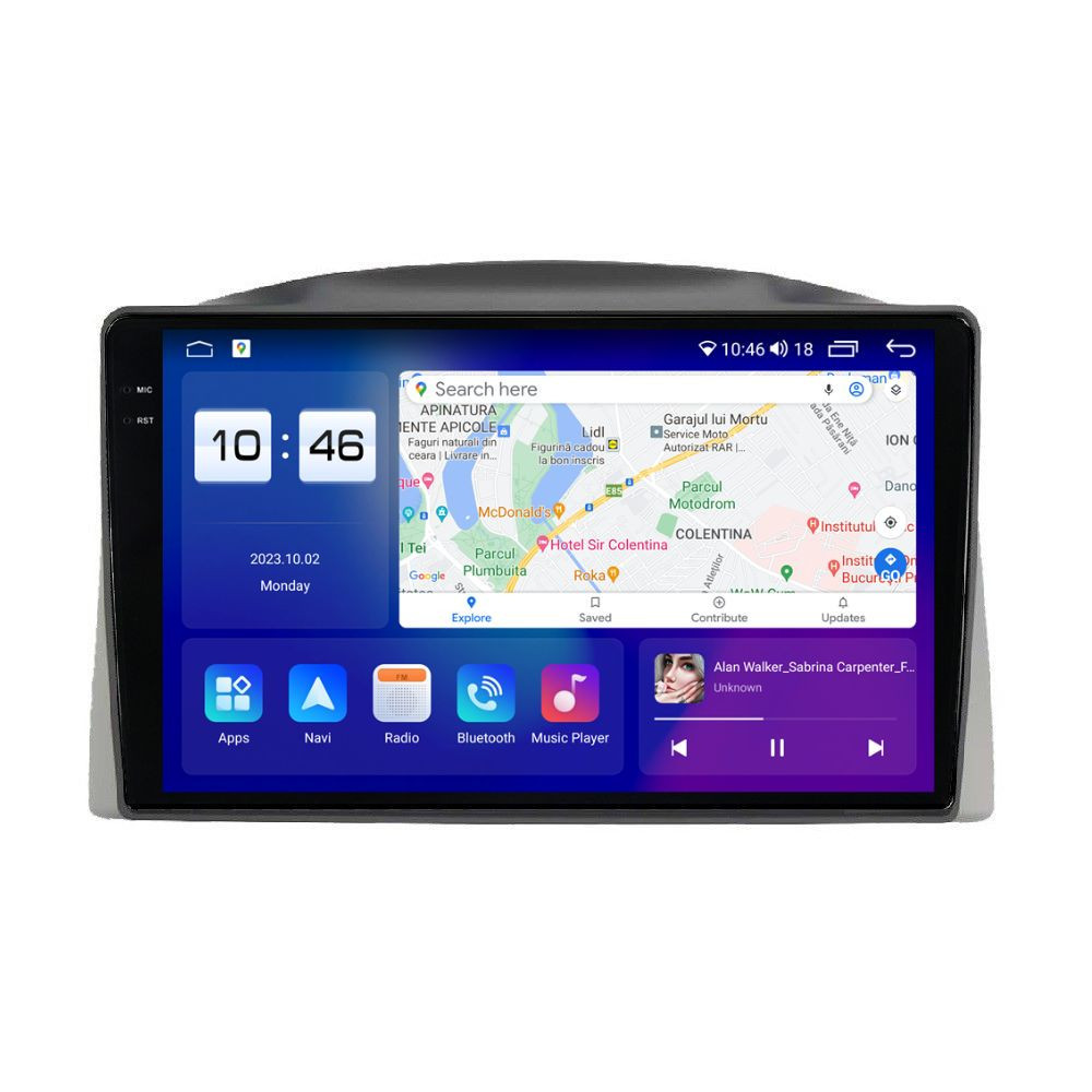 Navigatie dedicata cu Android Jeep Grand Cherokee III 2004 - 2007 cu navigatie originala, 4GB RAM, Radio GPS Dual Zone, Display 2K QLED 10.36