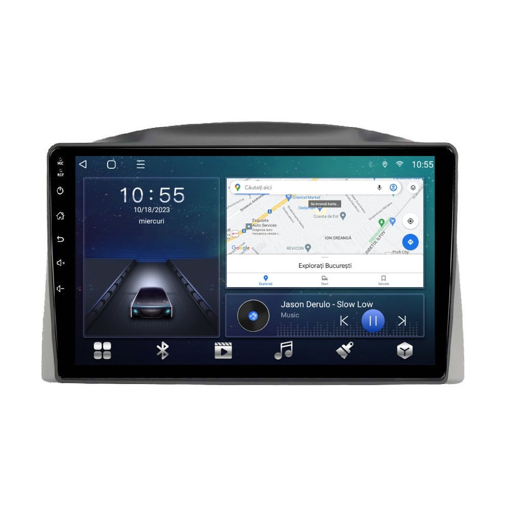 Navigatie dedicata cu Android Jeep Grand Cherokee III 2004 - 2007 cu navigatie originala, 3GB RAM, Radio GPS Dual Zone, Display HD QLED 10