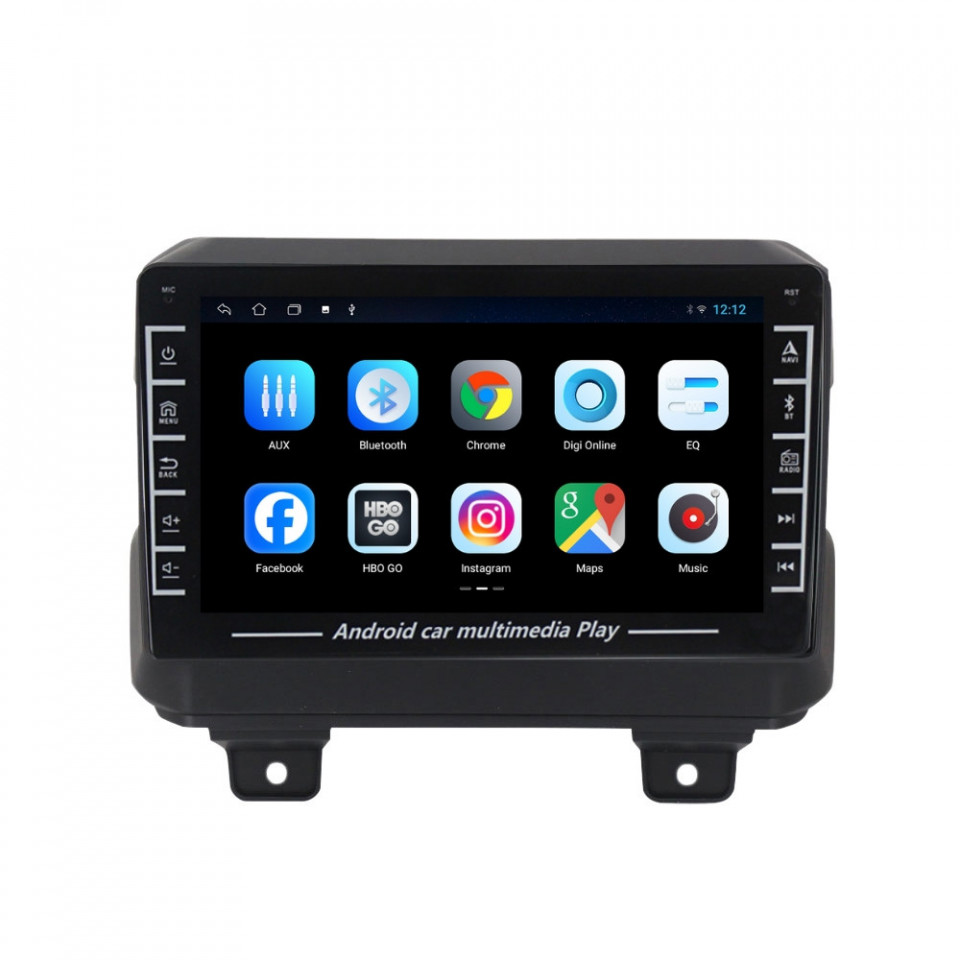 Navigatie dedicata cu Android Jeep Wrangler IV dupa 2018, 1GB RAM, Radio GPS Dual Zone, Display HD IPS 8