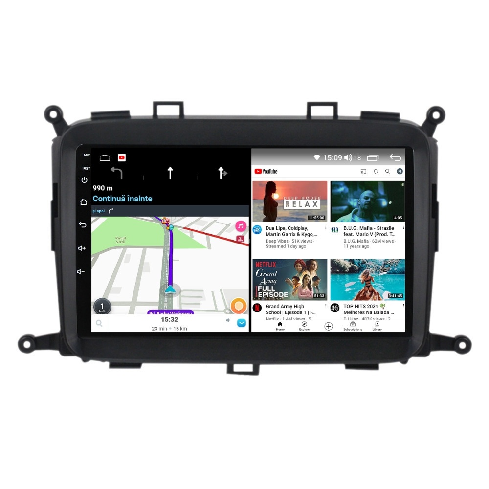 Navigatie dedicata cu Android Kia Carens IV 2013 - 2018, 4GB RAM, Radio GPS Dual Zone, Display HD QLED 9" Touchscreen, Internet Wi-Fi si slot SIM 4G, Bluetooth, MirrorLink, USB - Imagine 7