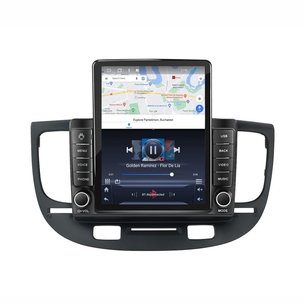 Navigatie dedicata cu Android Kia Rio II 2005 - 2011, 1GB RAM, Radio GPS Dual Zone, Touchscreen IPS 9.7