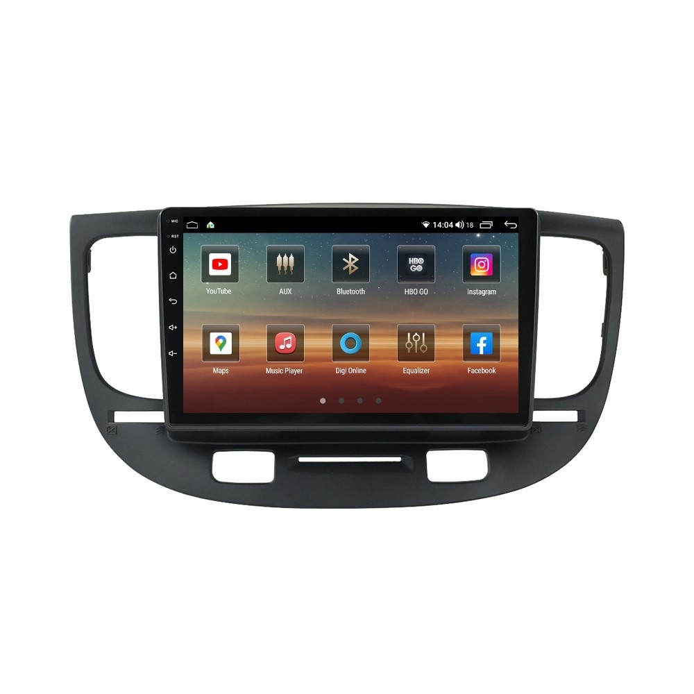 Navigatie dedicata cu Android Kia Rio II 2005 - 2011, 6GB RAM, Radio GPS Dual Zone, Display HD QLED 9