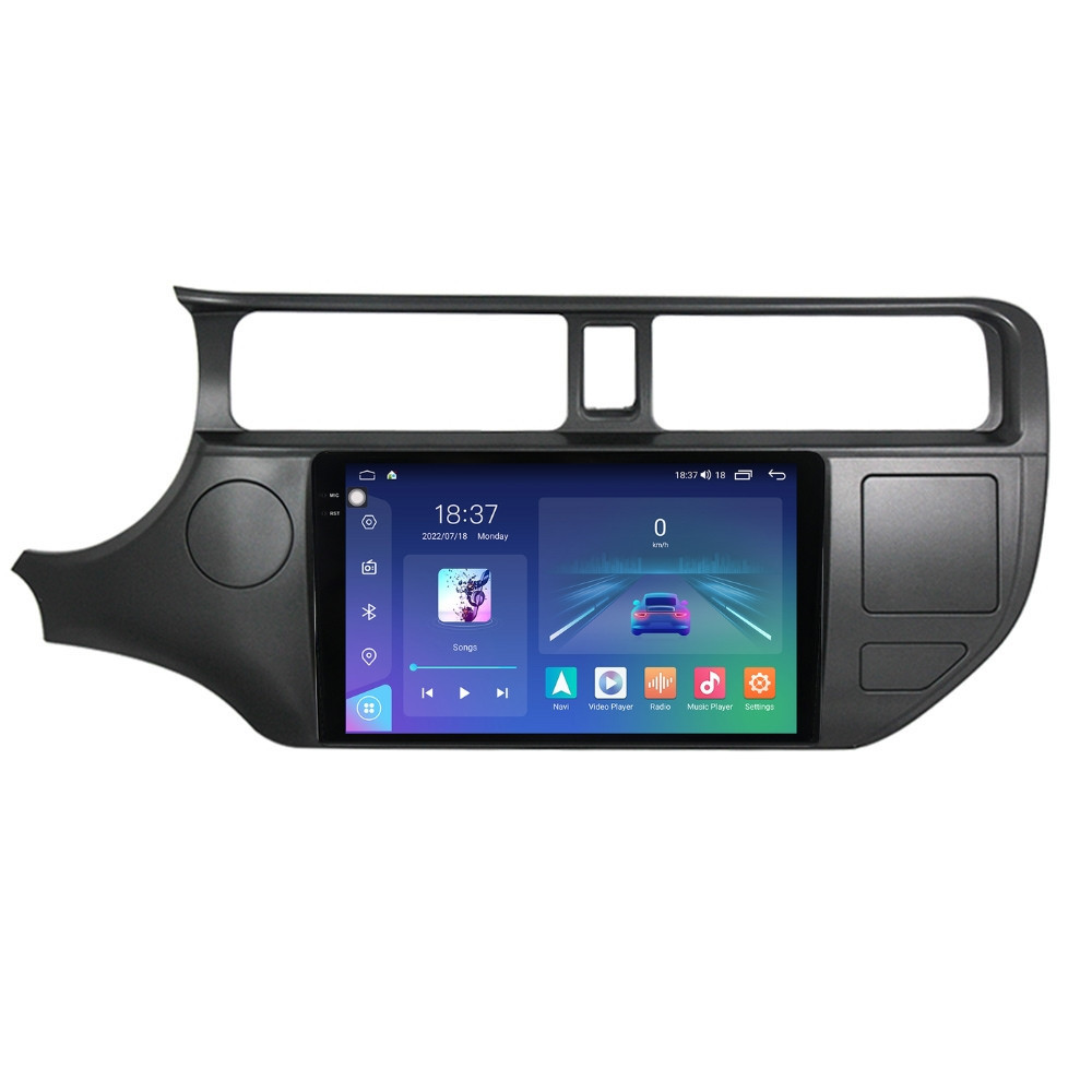 Navigatie dedicata cu Android Kia Rio III 2011 - 2014, 4GB RAM, Radio GPS Dual Zone, Display 2K QLED 9.5