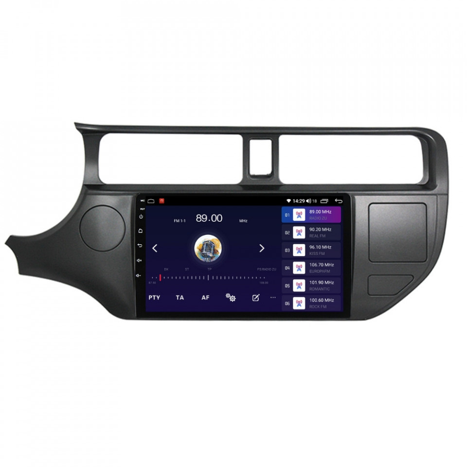 Navigatie dedicata cu Android Kia Rio III 2011 - 2014, 4GB RAM, Radio GPS Dual Zone, Display HD QLED 9