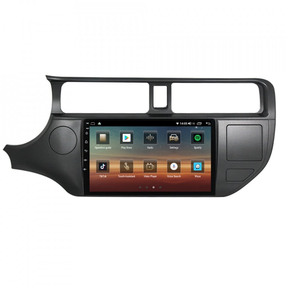 Navigatie dedicata cu Android Kia Rio III 2011 - 2014, 8GB RAM, Radio GPS Dual Zone, Display HD QLED 9