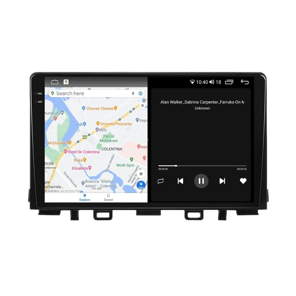 Navigatie dedicata cu Android Kia Rio IV 2017 - 2024, 4GB RAM, Radio GPS Dual Zone, Display 2K QLED 9.5