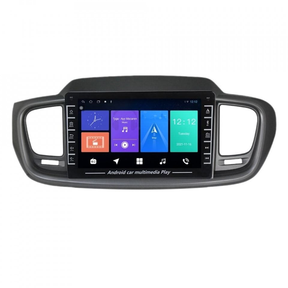 Navigatie dedicata cu Android KIA Sorento III 2015 - 2020, 1GB RAM, Radio GPS Dual Zone, Display HD IPS 8