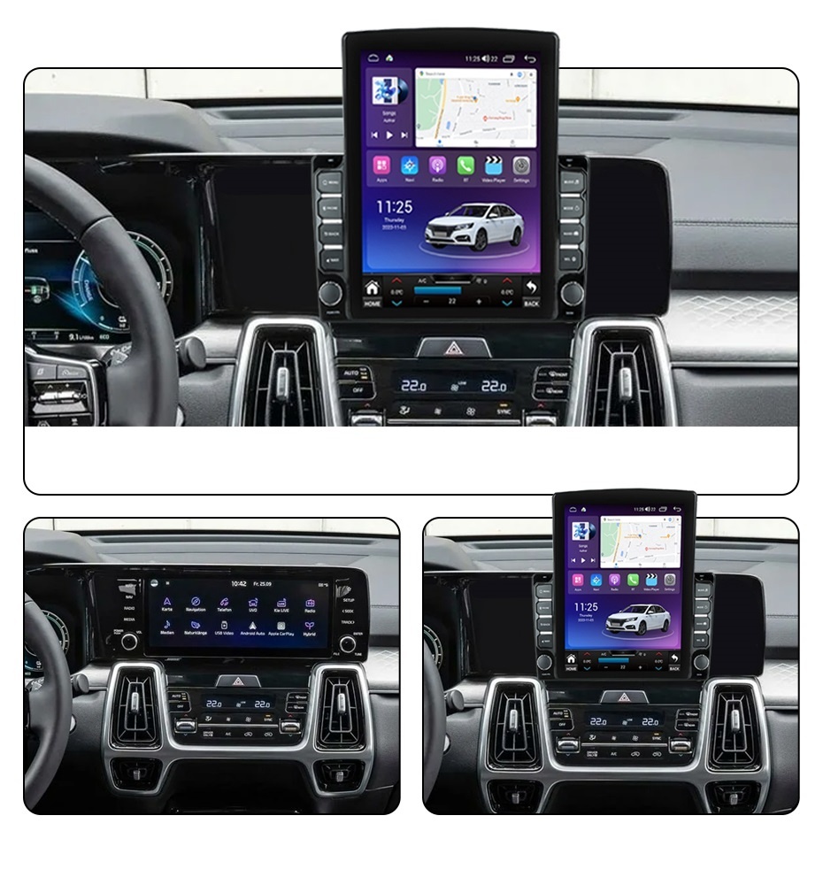 Navigatie dedicata cu Android Kia Sorento IV dupa 2020, 8GB RAM, Radio GPS Dual Zone, Touchscreen IPS 9.7