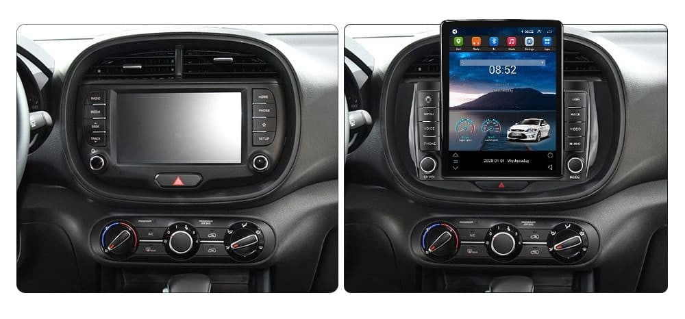 Navigatie dedicata cu Android Kia Soul dupa 2019, 2GB RAM, Radio GPS Dual Zone, Touchscreen IPS 9.7