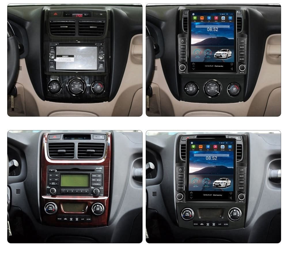 Navigatie dedicata cu Android KIA Sportage 2004 - 2010, 1GB RAM, Radio GPS Dual Zone, Touchscreen IPS 9.7