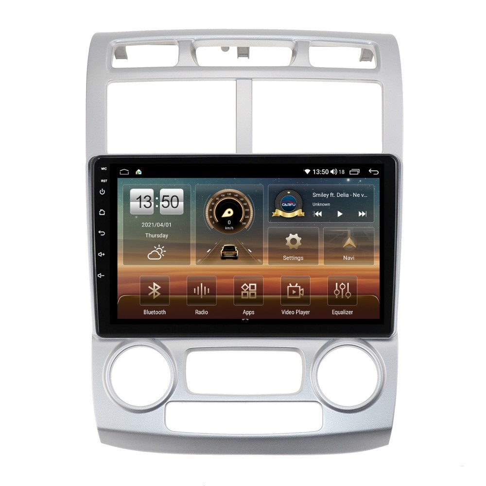 Navigatie dedicata cu Android KIA Sportage 2004 - 2010 fabricata in Coreea, clima automata, 4GB RAM, Radio GPS Dual Zone, Display HD QLED 9