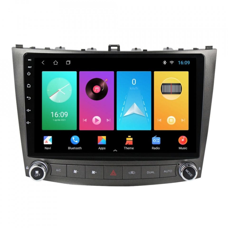 Navigatie dedicata cu Android Lexus IS 2005 - 2013, 1GB RAM, Radio GPS Dual Zone, Display HD IPS 10