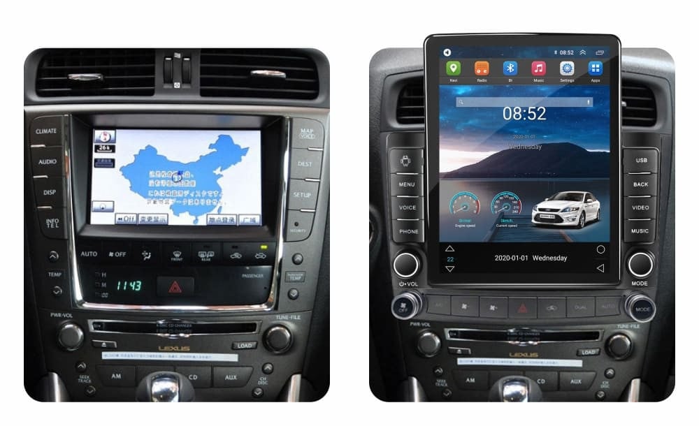 Navigatie dedicata cu Android Lexus IS 2005 - 2013, 1GB RAM, Radio GPS Dual Zone, Touchscreen IPS 9.7