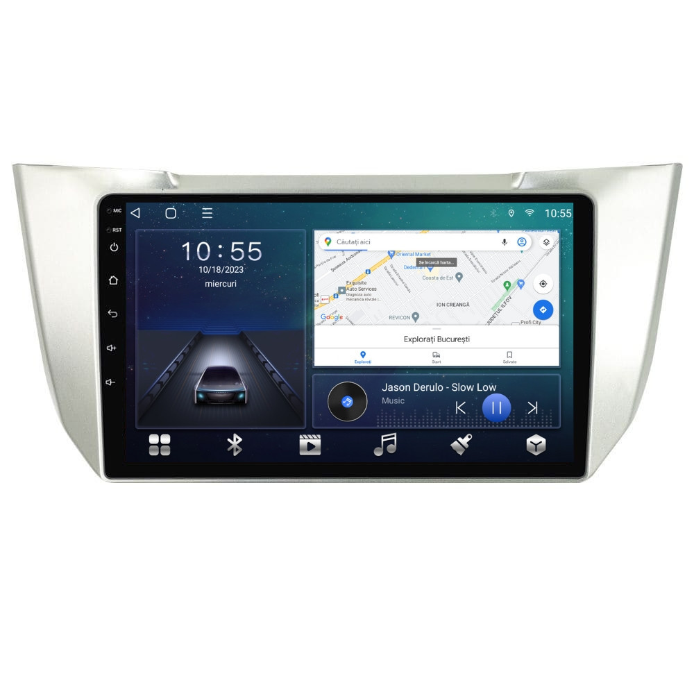 Navigatie dedicata cu Android Lexus RX 2003 - 2009, 2GB RAM, Radio GPS Dual Zone, Display HD QLED 9