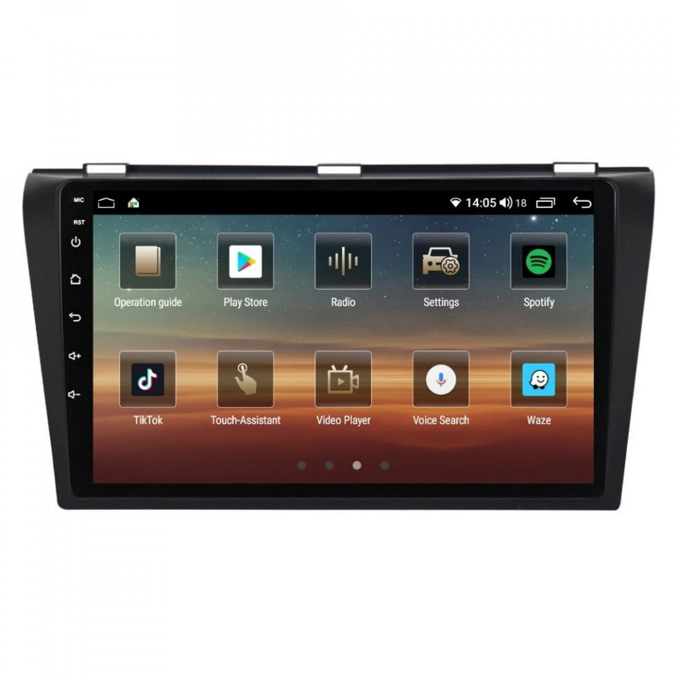 Navigatie dedicata cu Android Mazda 3 2003 - 2009, 6GB RAM, Radio GPS Dual Zone, Display HD QLED 9