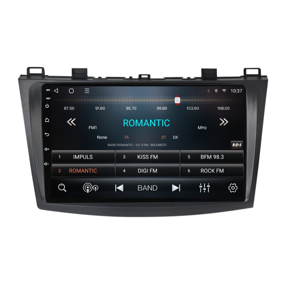 Navigatie dedicata cu Android Mazda 3 2009 - 2013, 2GB RAM, Radio GPS Dual Zone, Display HD QLED 9