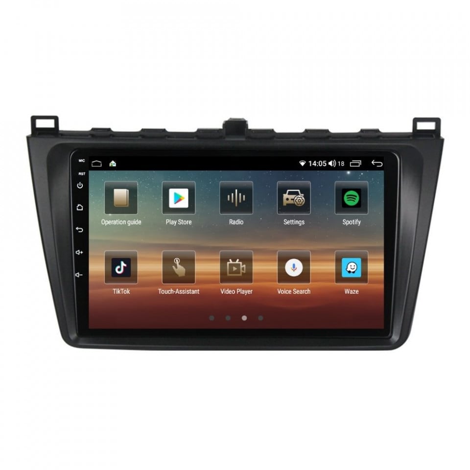 Navigatie dedicata cu Android Mazda 6 2008 - 2013, 4GB RAM, Radio GPS Dual Zone, Display HD QLED 9