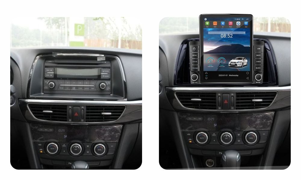 Navigatie dedicata cu Android Mazda 6 2013 - 2015, 1GB RAM, Radio GPS Dual Zone, Touchscreen IPS 9.7