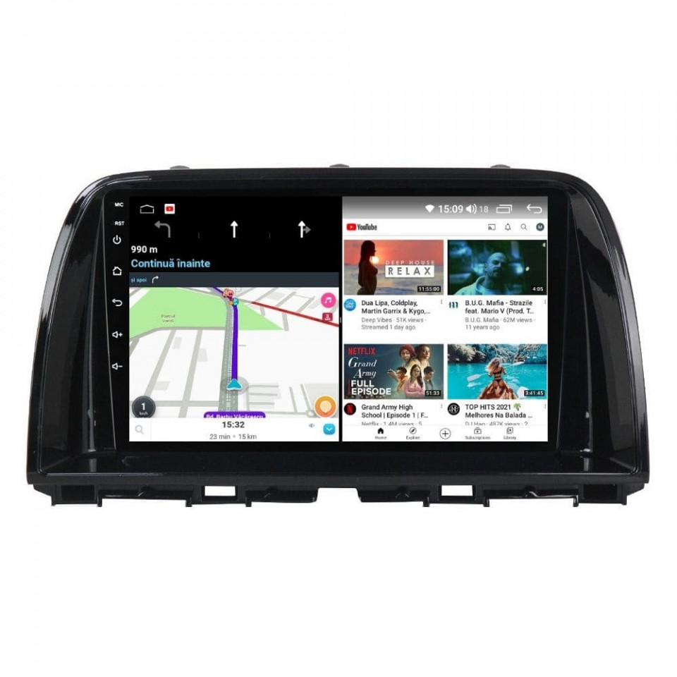 Navigatie dedicata cu Android Mazda CX-5 2011 - 2017, 8GB RAM, Radio GPS Dual Zone, Display HD QLED 9" Touchscreen, Internet Wi-Fi si slot SIM 4G, Bluetooth, MirrorLink, USB - Imagine 7
