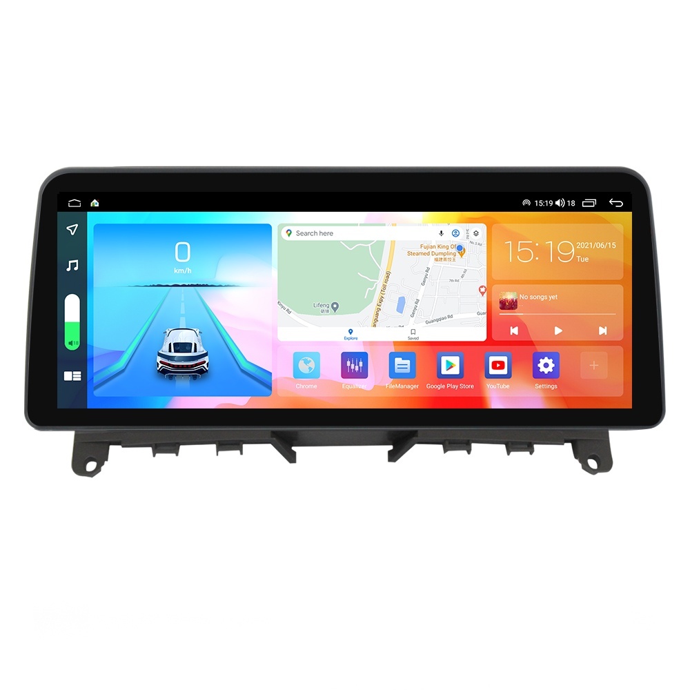 Navigatie dedicata cu Android Mercedes C-Class W204 2007 - 2011, 4GB RAM, Radio GPS Dual Zone, Display QLED 12.3