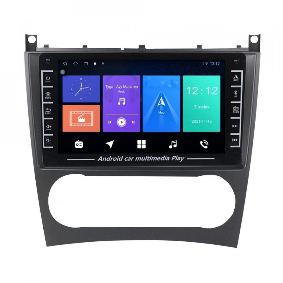 Navigatie dedicata cu Android Mercedes CLC-Class CL203 2008 - 2011, 1GB RAM, Radio GPS Dual Zone, Display HD IPS 8