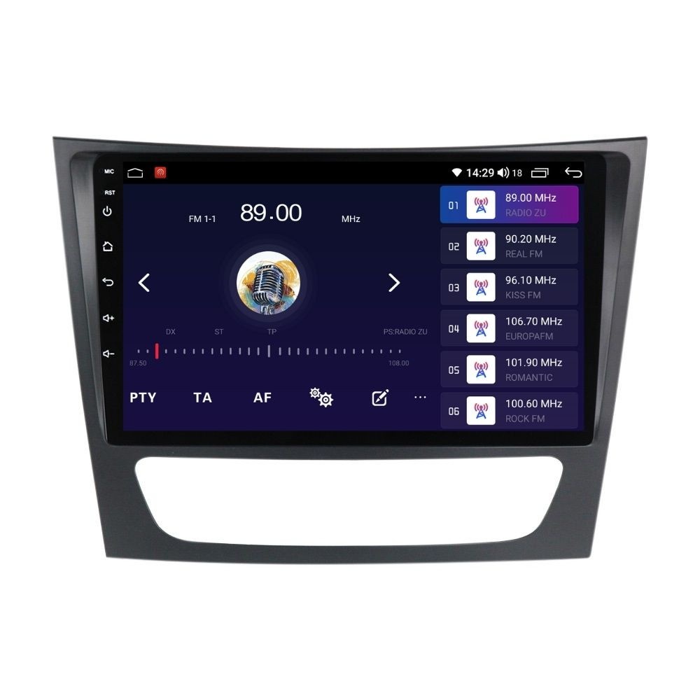 Navigatie dedicata cu Android Mercedes E-Class W211 2002 - 2009, 2GB RAM, Radio GPS Dual Zone, Display HD QLED 9