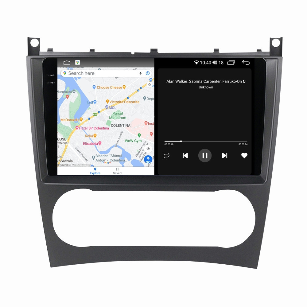 Navigatie dedicata cu Android Mercedes G-Class W463 2009 - 2012, 4GB RAM, Radio GPS Dual Zone, Display 2K QLED 9.5